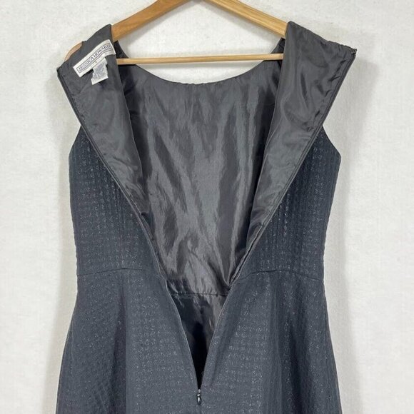 Jessica Howard Sleeveless Fit And Flair Dress Career Classy Dark Academia 12 - Picture 5 of 8